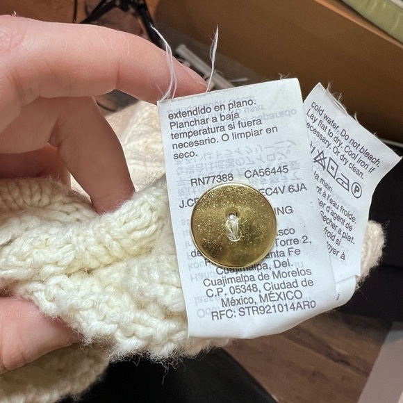 The Reeds Turtleneck Side Button Cable Knit Wool Blend Sweater - Picture 9 of 9